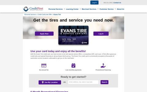 Evans Tire - Automotive Credit Card | CFNA