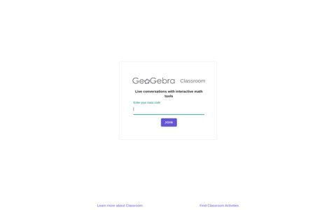 GeoGebra Classroom – Live Conversations with Interactive ...