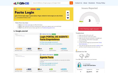 Facta Login - A database full of login pages from all over the ...