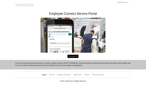 Daimler Employee Connect Portal