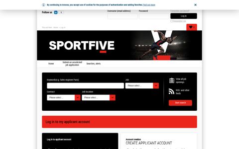 Log in to my applicant account - Lagardère Sports ...