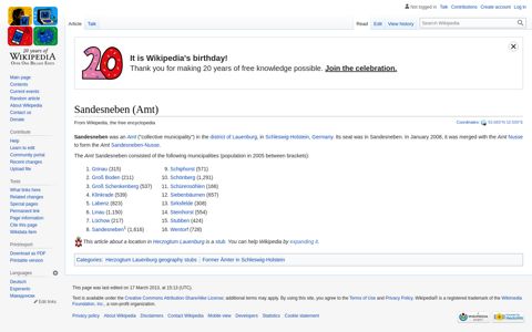 Sandesneben (Amt) - Wikipedia