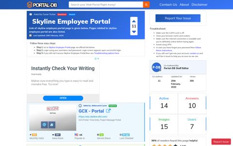 Skyline Employee Portal