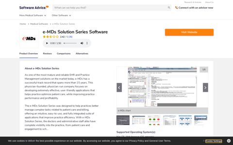 e-MDs Solution Series EHR Reviews, Pricing & Demo - 2020