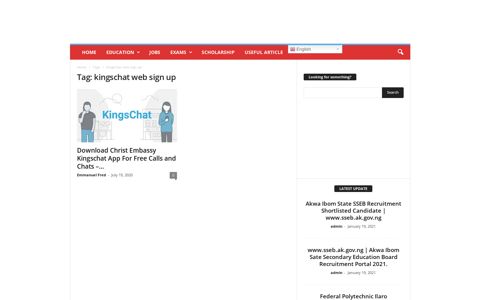 kingschat web sign up Archives – SchoolFlash.com.ng ...