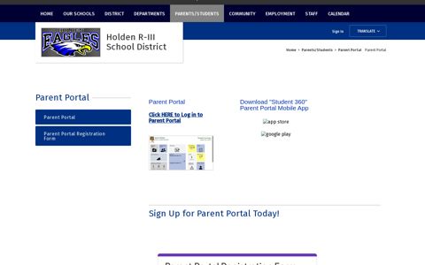 Parent Portal - Holden School District