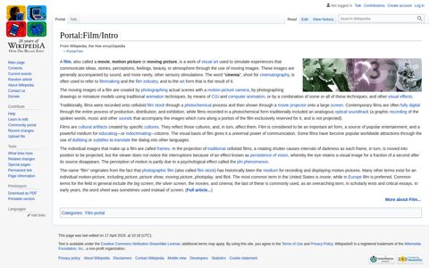 Portal:Film/Intro - Wikipedia