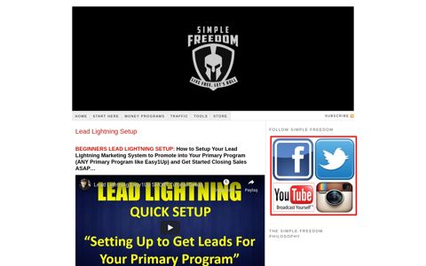 Lead Lightning Setup - Simple Freedom