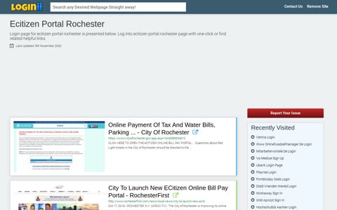 Ecitizen Portal Rochester - Loginii.com