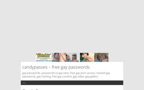 candypasses – free gay passwords - Candy Passes