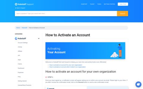 How to Activate an Account in Hubstaff - Hubstaff Support