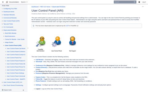 User Control Panel (ARI) - FreePBX Wiki