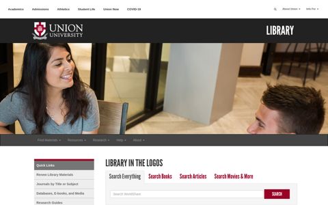 Library in the Logos | Union University, a Christian College in ...