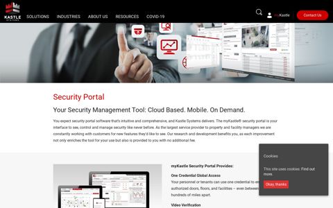 Security Portal | Cloud Security Software | Kastle Systems