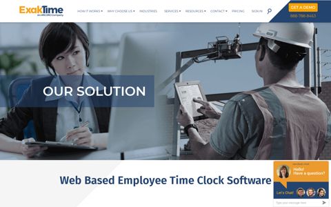 Web-based Employee Time Clock Software | ExakTime