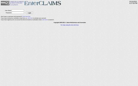 EnterClaims Logon