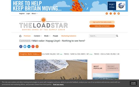 M&A radar: Hapag-Lloyd – Nothing to see here? - The Loadstar