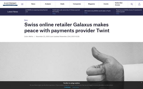 Swiss online retailer Galaxus makes peace with payments ...