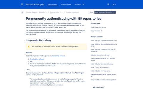 Permanently authenticating with Git repositories | Bitbucket ...