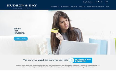 Hudson's Bay Rewards - Hudson's Bay Financial Services