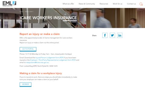 icare workers insurance | EML