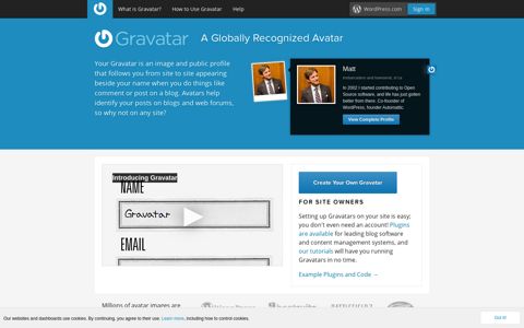 Gravatar - Globally Recognized Avatars