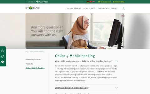 Online Banking | KT Bank AG