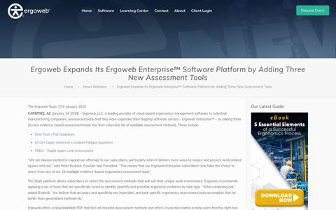 Ergoweb Expands Its Ergoweb Enterprise™ Software Platform ...