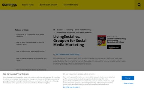 LivingSocial vs. Groupon for Social Media Marketing - dummies