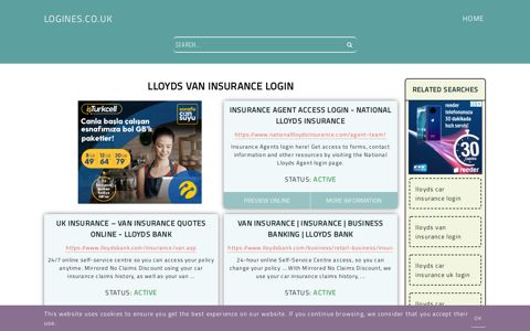 lloyds van insurance login - General Information about Login
