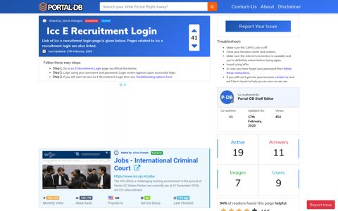 Icc E Recruitment Login - Portal-DB.live