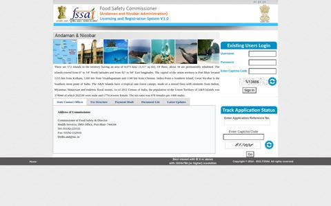 Login. FSSAI Licensing & Registration System