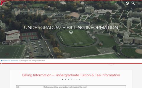 Undergrad Billing | Fairfield University