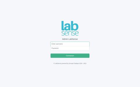 Login - Admin LabSense