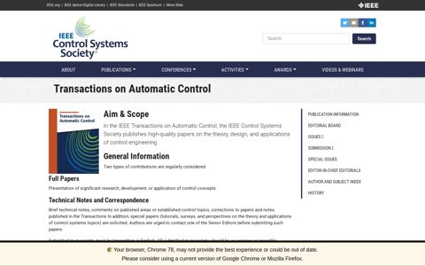 Transactions on Automatic Control | IEEE Control Systems ...