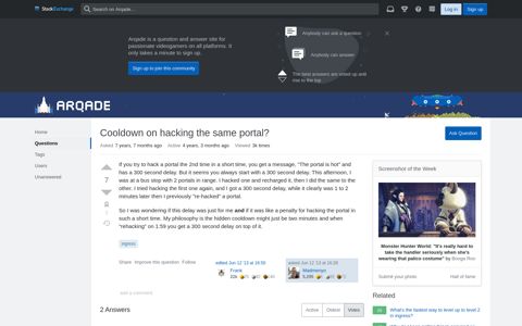 Cooldown on hacking the same portal? - Arqade