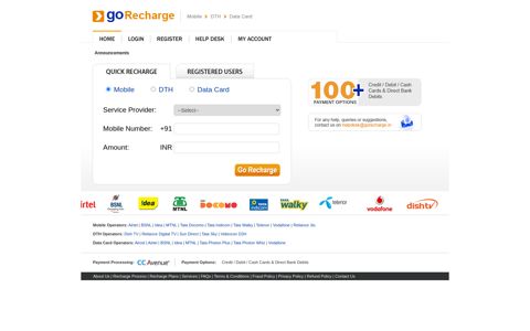 GoRecharge Online Prepaid Mobile Recharge for Airtel ...