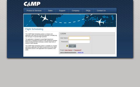 CAMP Flight Scheduling System