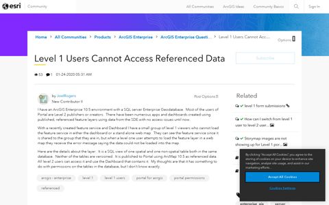 Level 1 Users Cannot Access Referenced Data - GeoNet, The ...