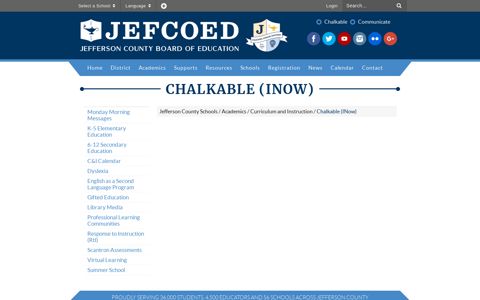 Chalkable (INow) - Jefferson County Schools