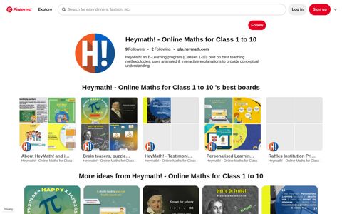 Heymath! - Online Maths (heymath) on Pinterest