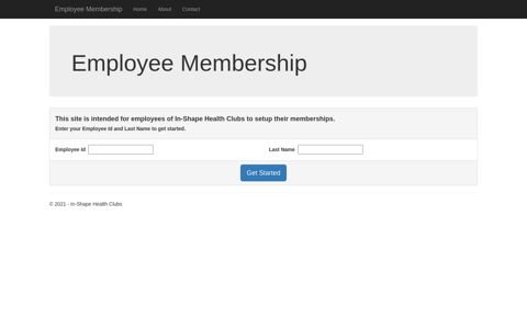 Home - In-Shape Employee Membership