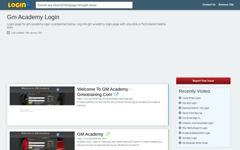 Gm Academy Login - Loginii.com