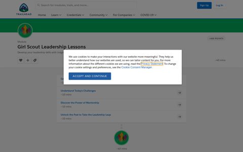 Girl Scout Leadership Lessons | Salesforce Trailhead