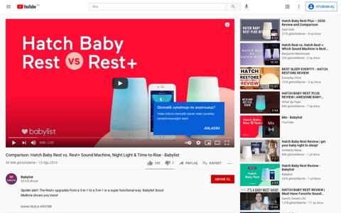 Comparison: Hatch Baby Rest vs. Rest+ Sound ... - YouTube