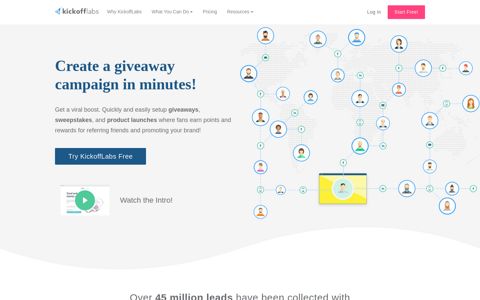 Setup Viral Giveaways In Minutes With KickoffLabs | KickoffLabs