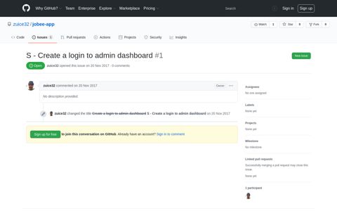 S - Create a login to admin dashboard · Issue #1 · zuice32 ...
