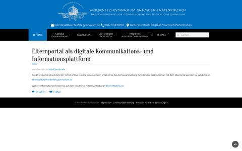 Elternportal als digitale ... - Werdenfels-Gymnasium