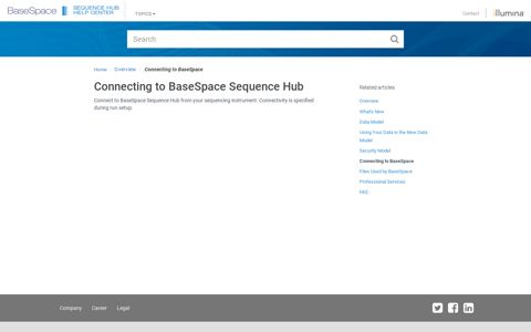 Connecting to BaseSpace Sequence Hub - Illumina