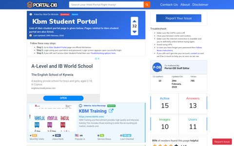 Kbm Student Portal